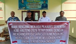 Ajakan menjaga Pilkades Serentak 2026 di Halmahera Tengah. Foto: Istimewa