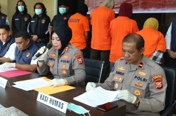 Polres Ternate saat jumpa pers. Foto: Istimewa